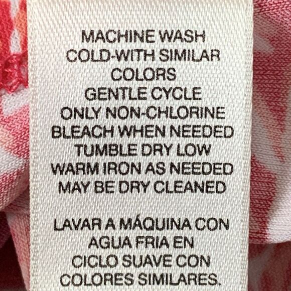 Chico's One Shoulder Blouse Slinky Stretchy Paisley Scarf Print Size 3 (XL) Pink - Picture 8 of 16